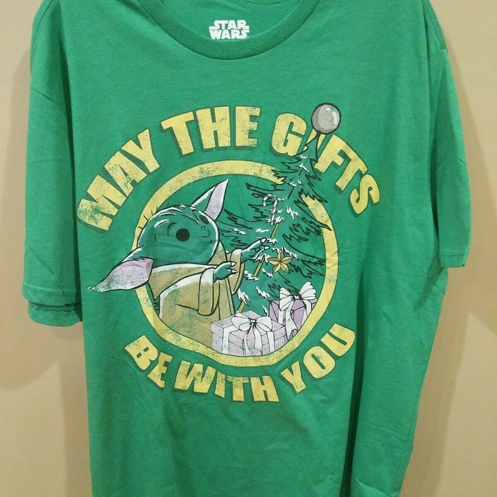 Star Wars The Child "May The Gifts Be With You" Tee. Adult Size 2XL - Picture 1 of 4